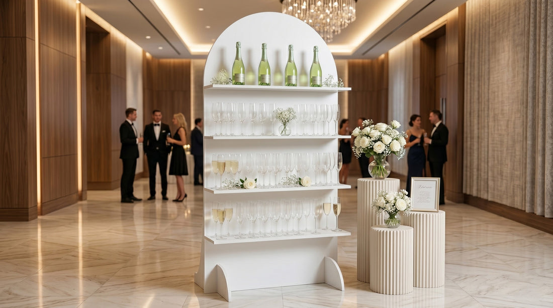 Champagne Wall Display: 6 Venue Wins - CrazyAnt