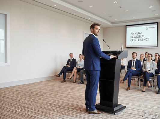 Event Podium Placement: 6 Speaker-Flow Rules - CrazyAnt