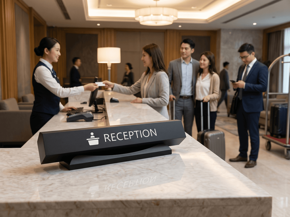 Front Desk Sign: 5 First-Impression Wins - CrazyAnt