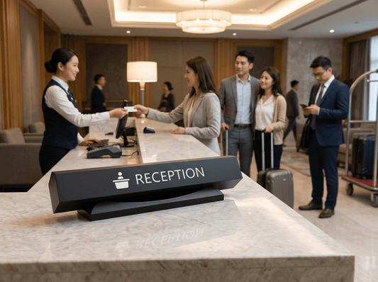 Front Desk Sign: 5 First-Impression Wins - CrazyAnt