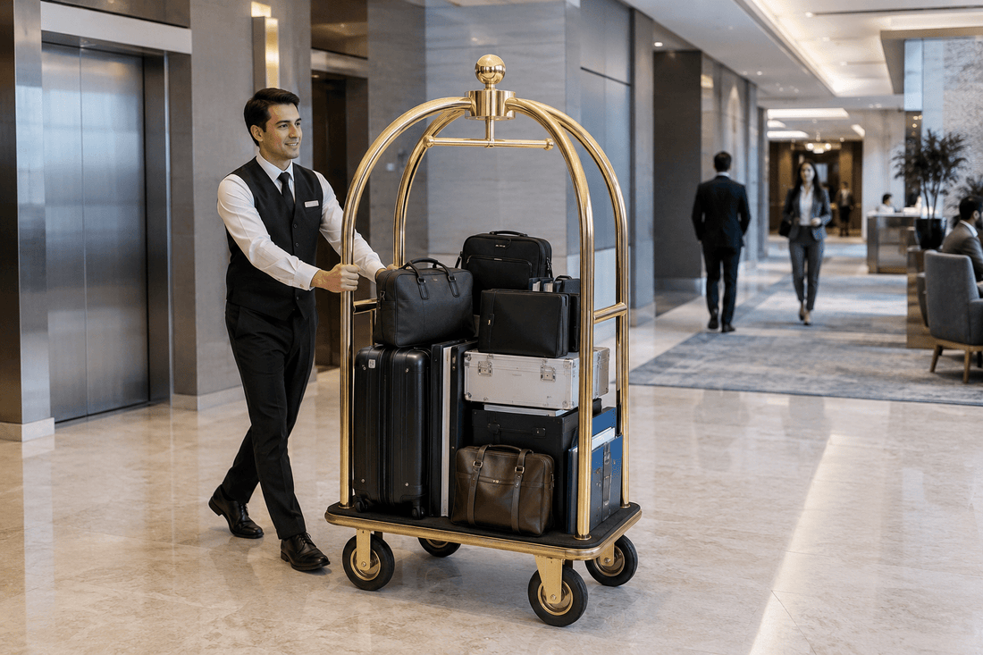 Hotel Bellman Cart: 6 Conference Guest Wins - CrazyAnt