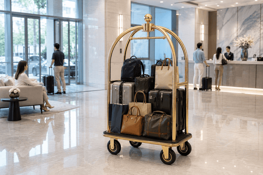 Hotel Bellman Cart: 6 Lobby Holding Wins - CrazyAnt