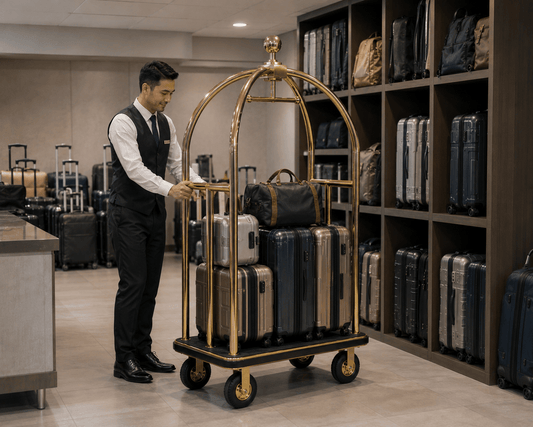 Hotel Bellman Cart: 6 Luggage Room Wins - CrazyAnt