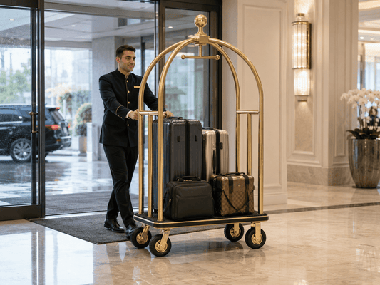 Hotel Bellman Cart: 6 Rainy Arrival Wins - CrazyAnt