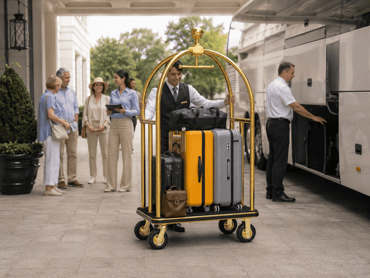 Hotel Bellman Cart: 6 Tour Group Wins - CrazyAnt