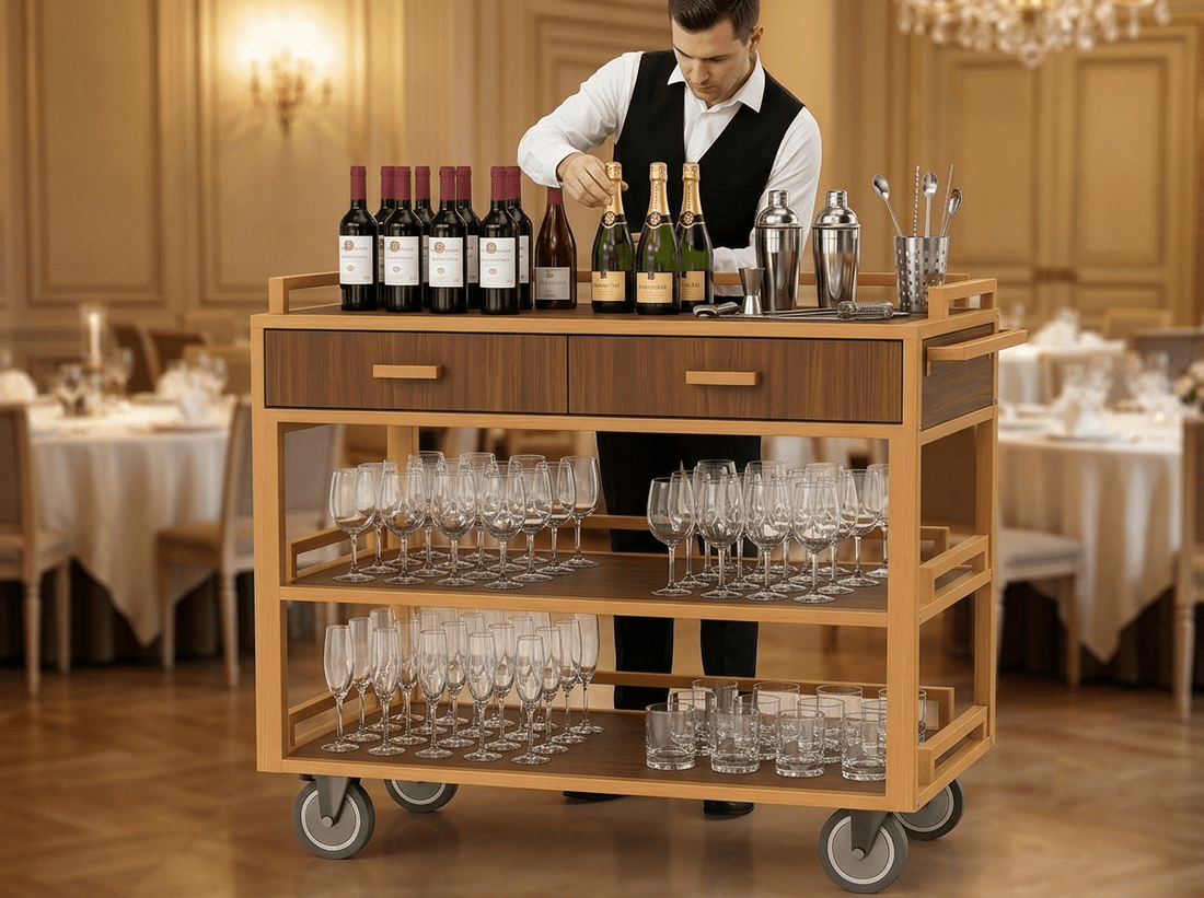 Open Shelf Wine Cart: 6 Breakage-Safe Checks - CrazyAnt