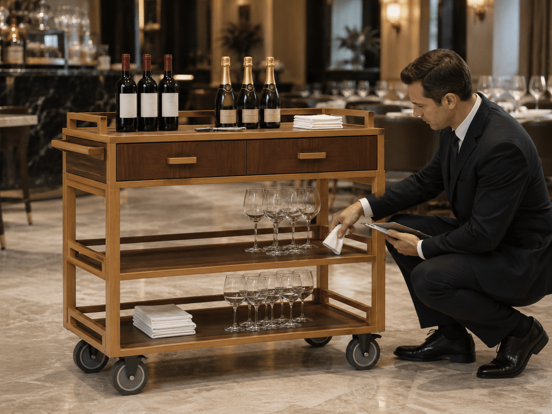 Open Shelf Wine Cart: 6 Finish-Durability Checks - CrazyAnt