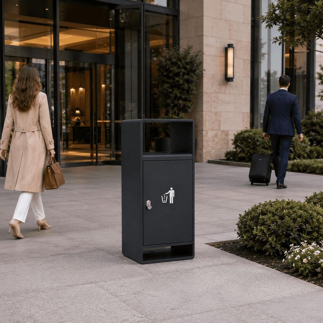 Outdoor Trash Can with Lid: 6 Two-Way Wins - CrazyAnt
