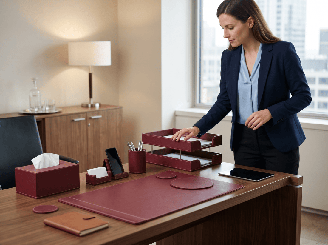 PVC Leather Desk Set: 6 Quality Checks - CrazyAnt