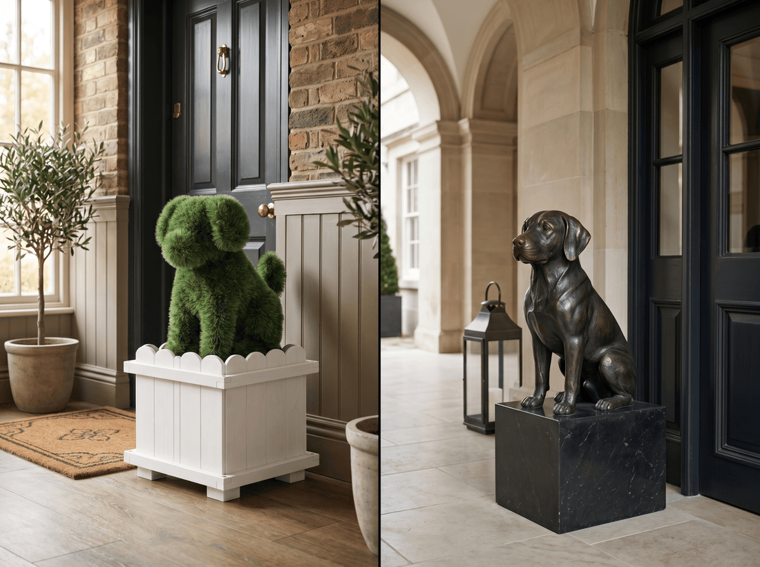 Topiary Dog vs Dog Statue: 5 Key Differences - CrazyAnt