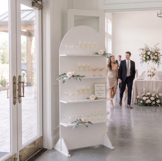 Where Should You Place a Wooden Champagne Rack at a Wedding Reception? - CrazyAnt