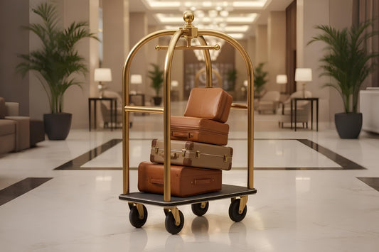 Why Do 89% Hotels Choose Gold Birdcage Luggage Carts? - CrazyAnt