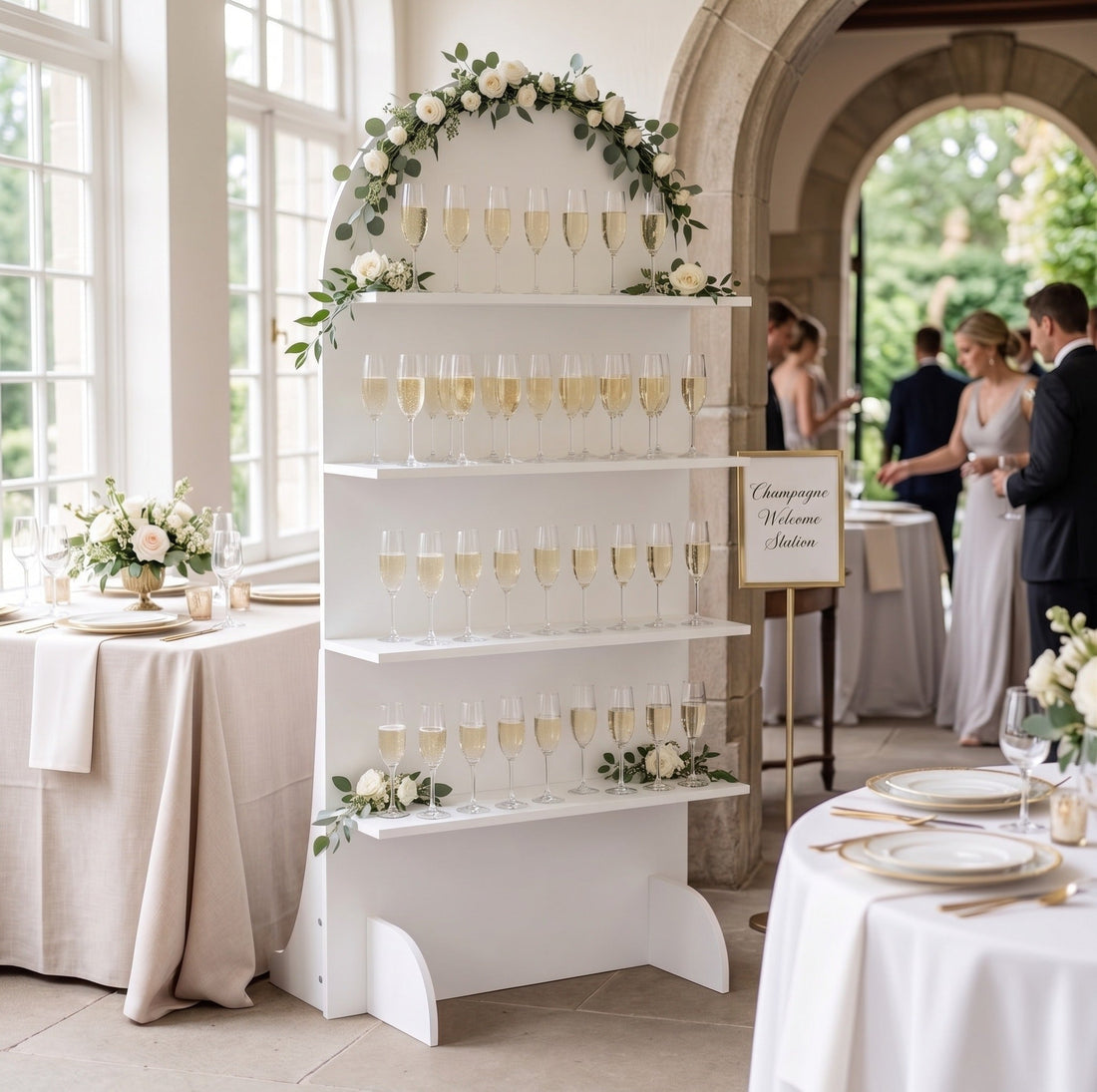 Wooden Champagne Rack Ideas for Weddings, Parties & Events - CrazyAnt