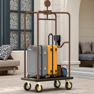 1500 lbs Baggage Cart – Rustproof Steel Frame & 8" Quiet Gold Wheels - CrazyAnt