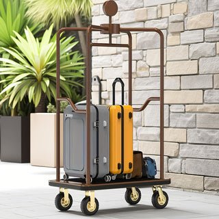 1500 lbs Baggage Cart – Rustproof Steel Frame & 8" Quiet Gold Wheels - CrazyAnt