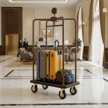 1500 lbs Baggage Cart – Rustproof Steel Frame & 8" Quiet Gold Wheels - CrazyAnt