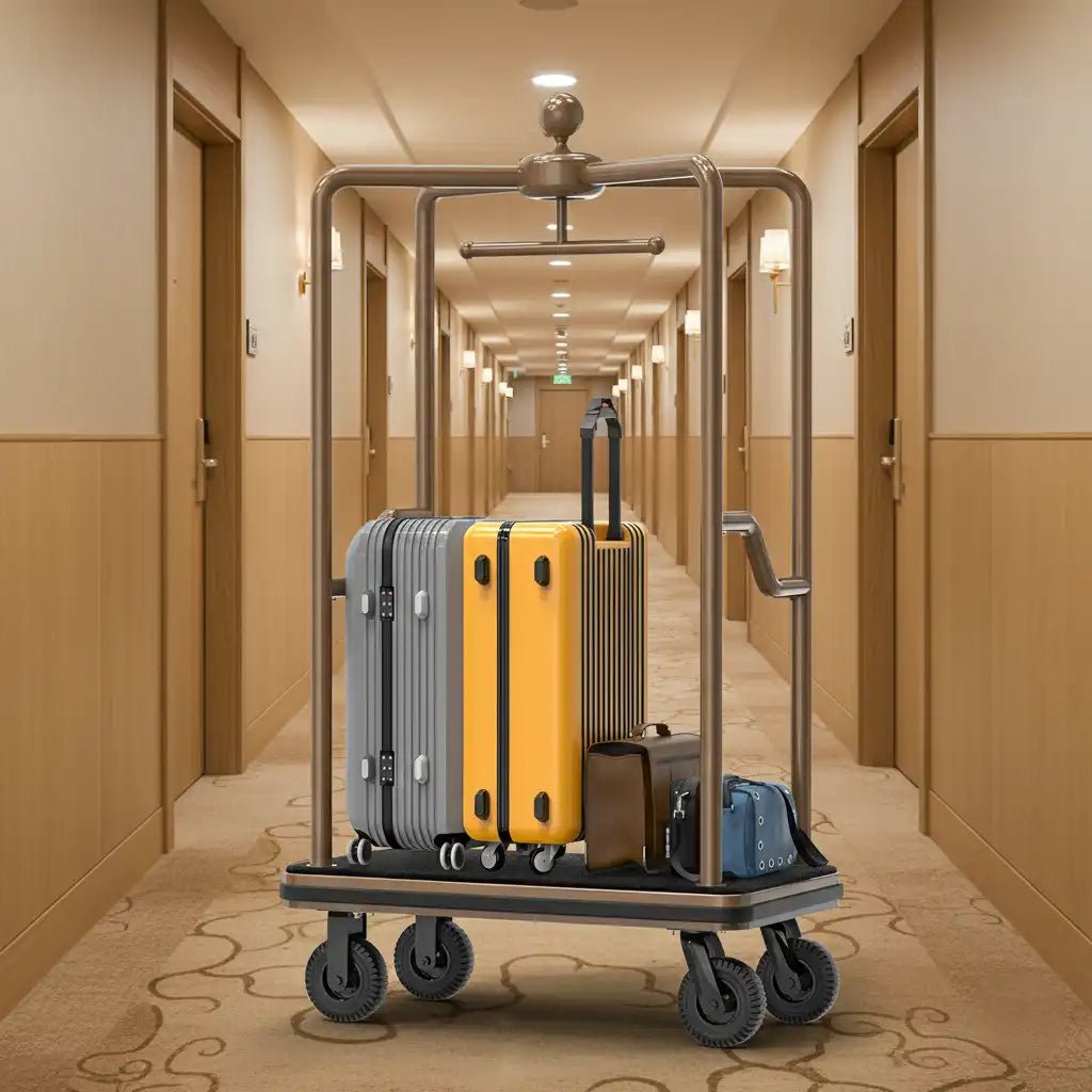 1500 lbs Bellhop Cart – Rustproof Steel Frame & 8" Quiet Wheels - CrazyAnt