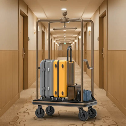 1500 lbs Bellhop Cart – Rustproof Steel Frame & 8" Quiet Wheels