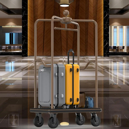 1500 lbs Bellhop Cart – Rustproof Steel Frame & 8" Quiet Wheels