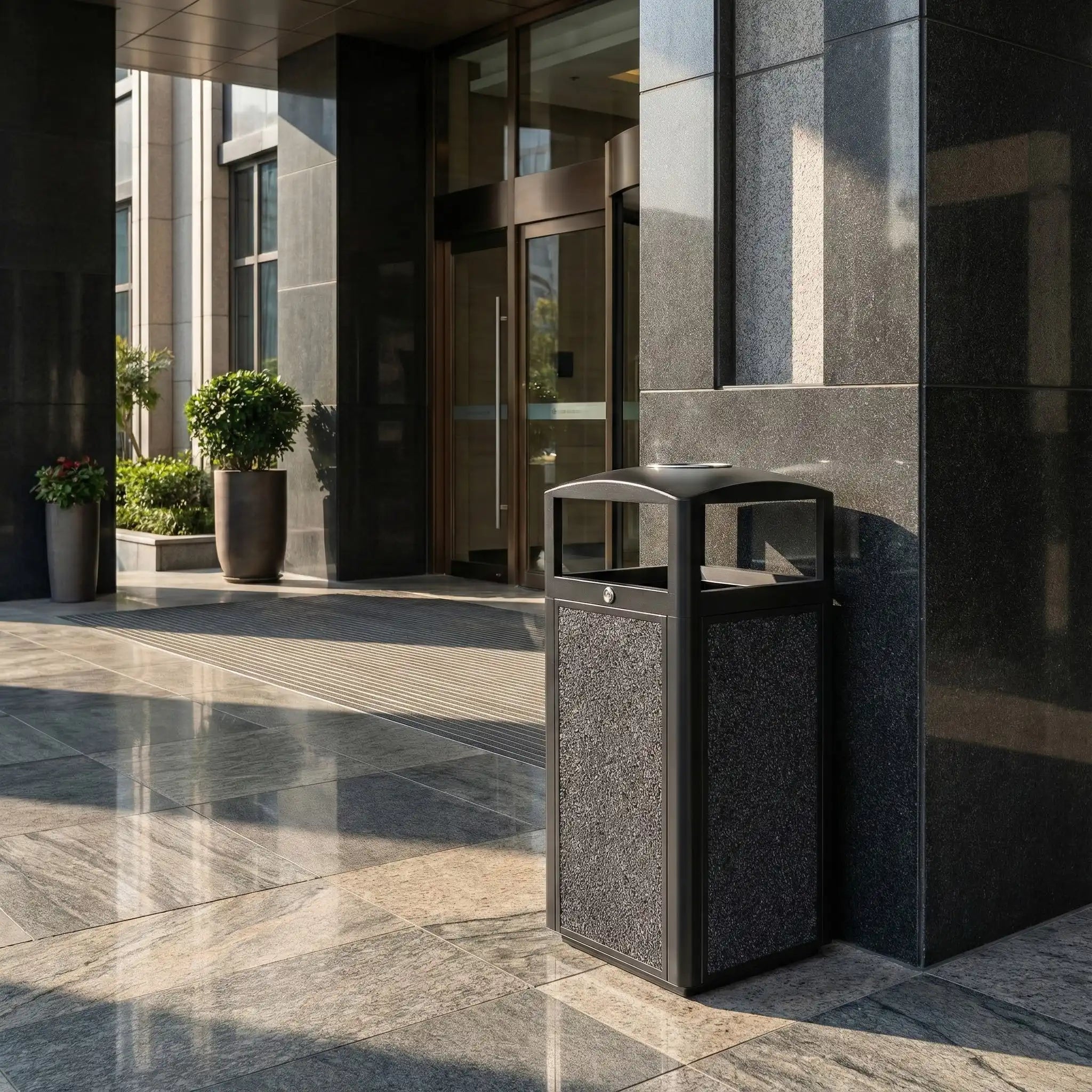 Modern hotel lobby waste receptacle by CrazyAnt hotel supplies suppliers for commercial entrance and public area applications