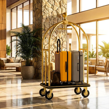 Hotel Bellman Cart 1500 lbs – Birdcage Frame - CrazyAnt