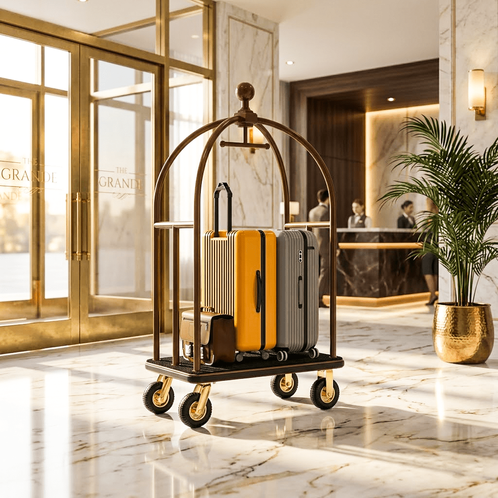 Hotel Bellman Cart 1500 lbs – Birdcage Frame - CrazyAnt