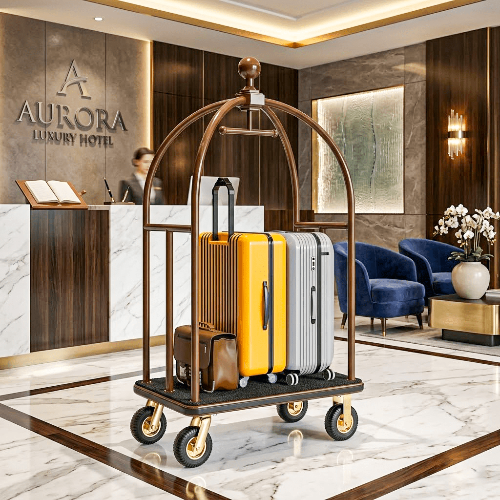 Hotel Bellman Cart 1500 lbs – Birdcage Frame - CrazyAnt